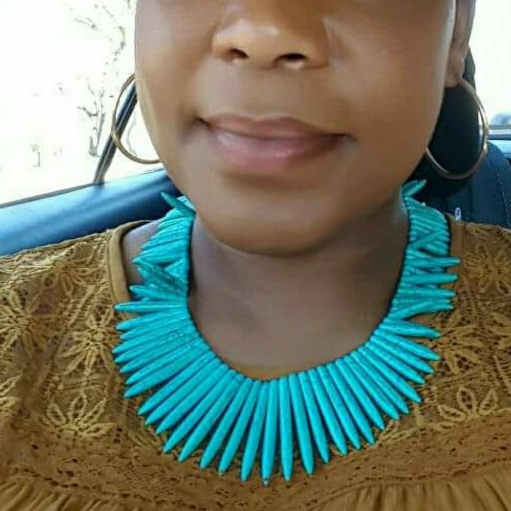 Turquoise necklace.
